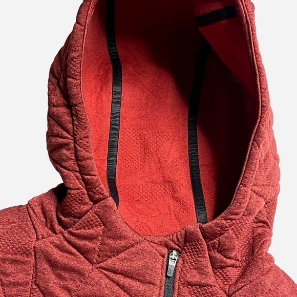 The North Face Womens Small Brick Red Textured Hoodie Activewear Pullover - Picture 5 of 15
